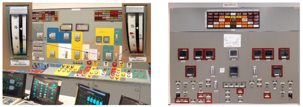 Interfaz persona-máquina en paneles de Sala de Control.